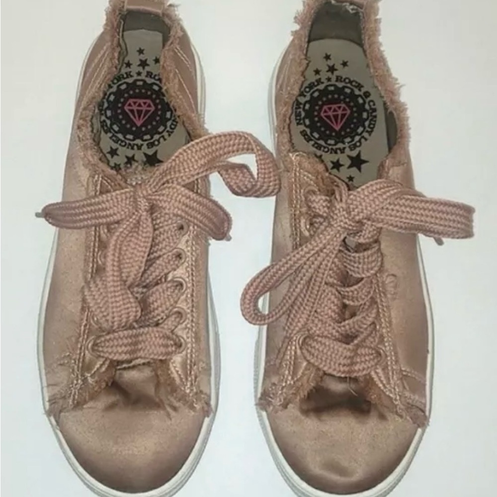 Rock and Candy Lace Up Platform Sneakers Shoes Silky Rose Woman’s US Size 9 New - Picture 4 of 11